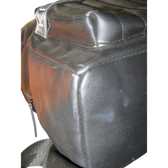 Kendall & Kylie Emily Black 100% Vegan Leather Backpack with 13" Laptop Pocket - Picture 6 of 9